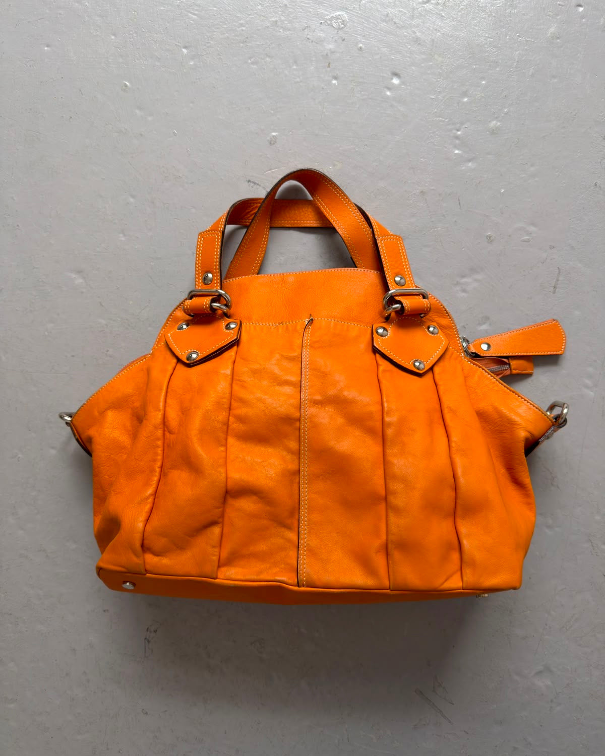 Orange puff bag