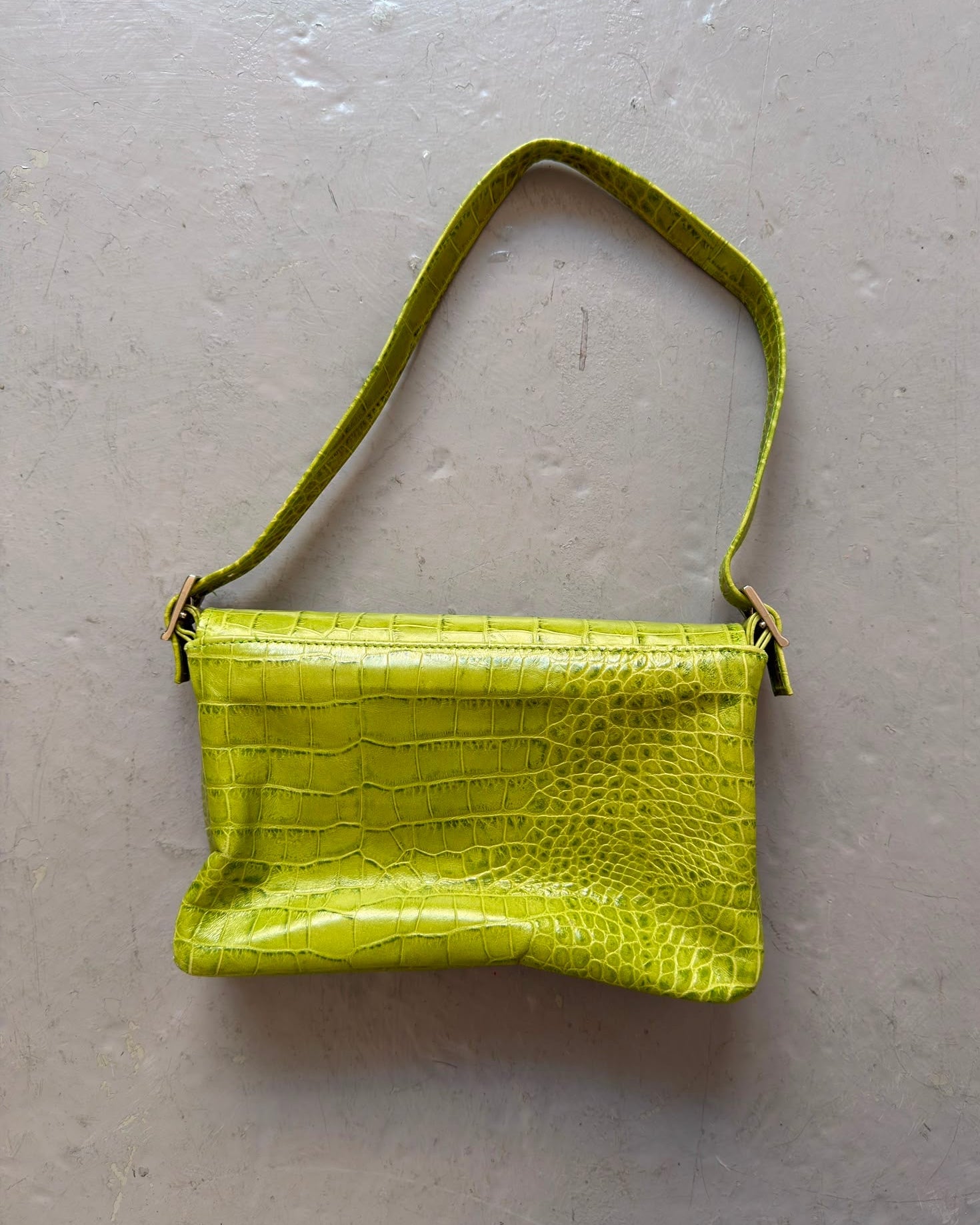 Green croc bag