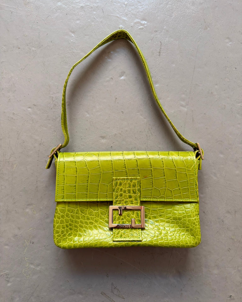 Green croc bag