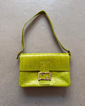 Green croc bag
