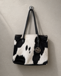 Cowhide shoulder bag