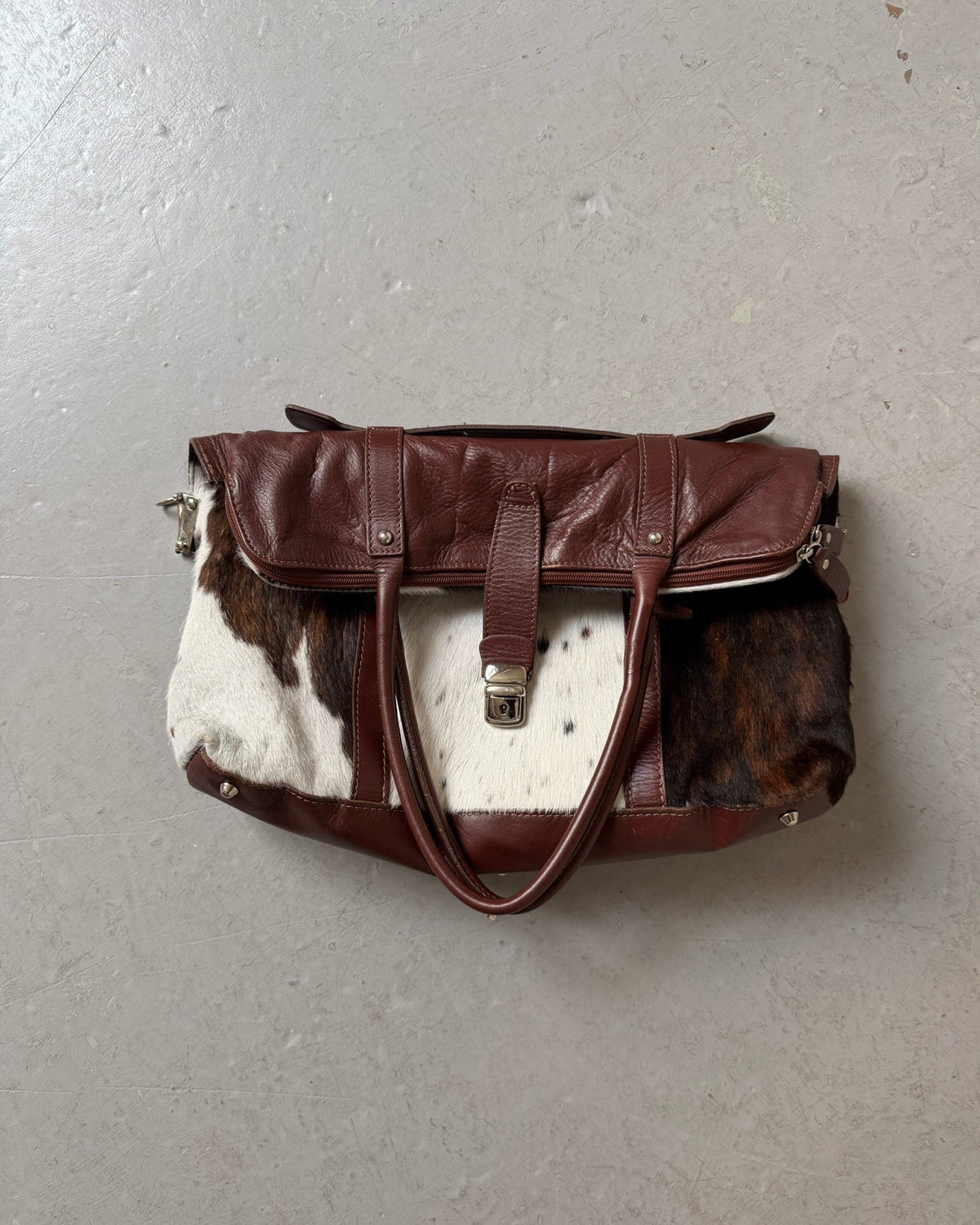Cowhide large 2-way bag