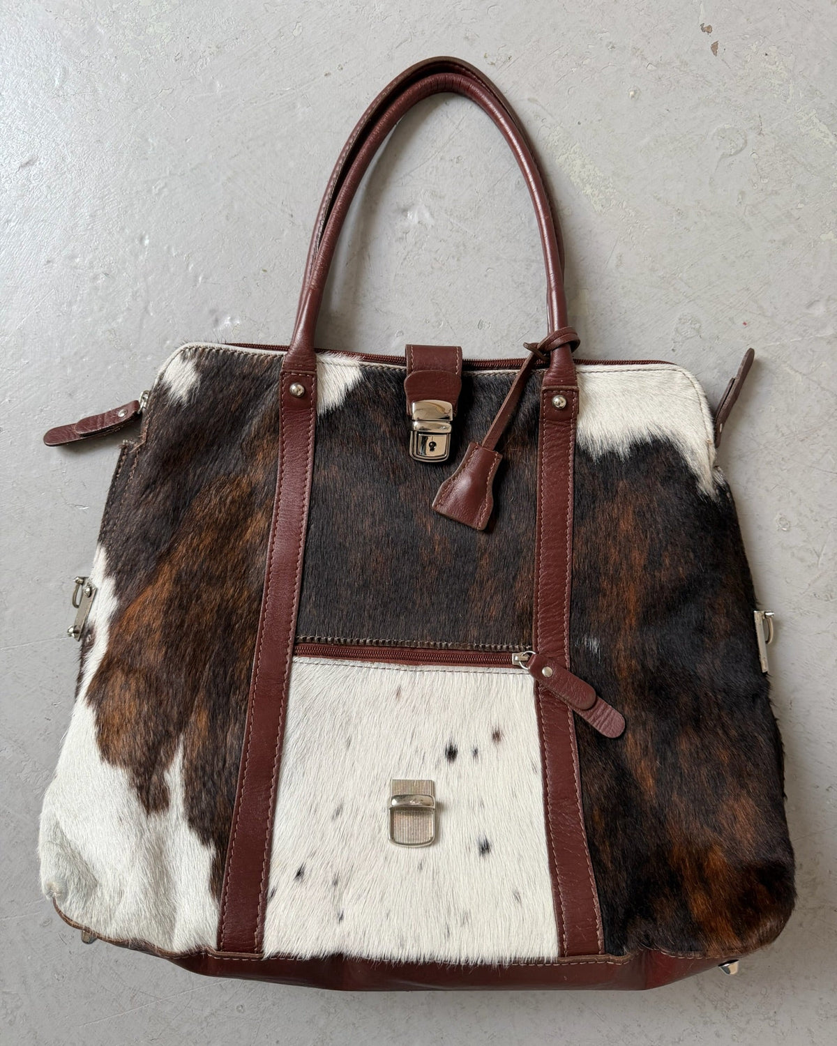 Cowhide large 2-way bag