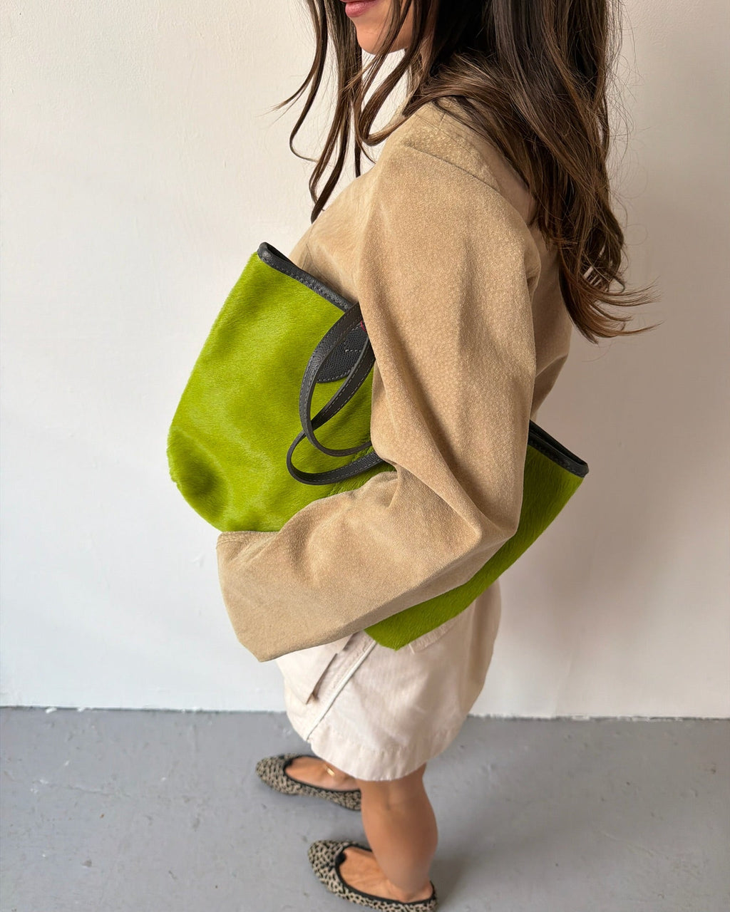 Beige suede jacket