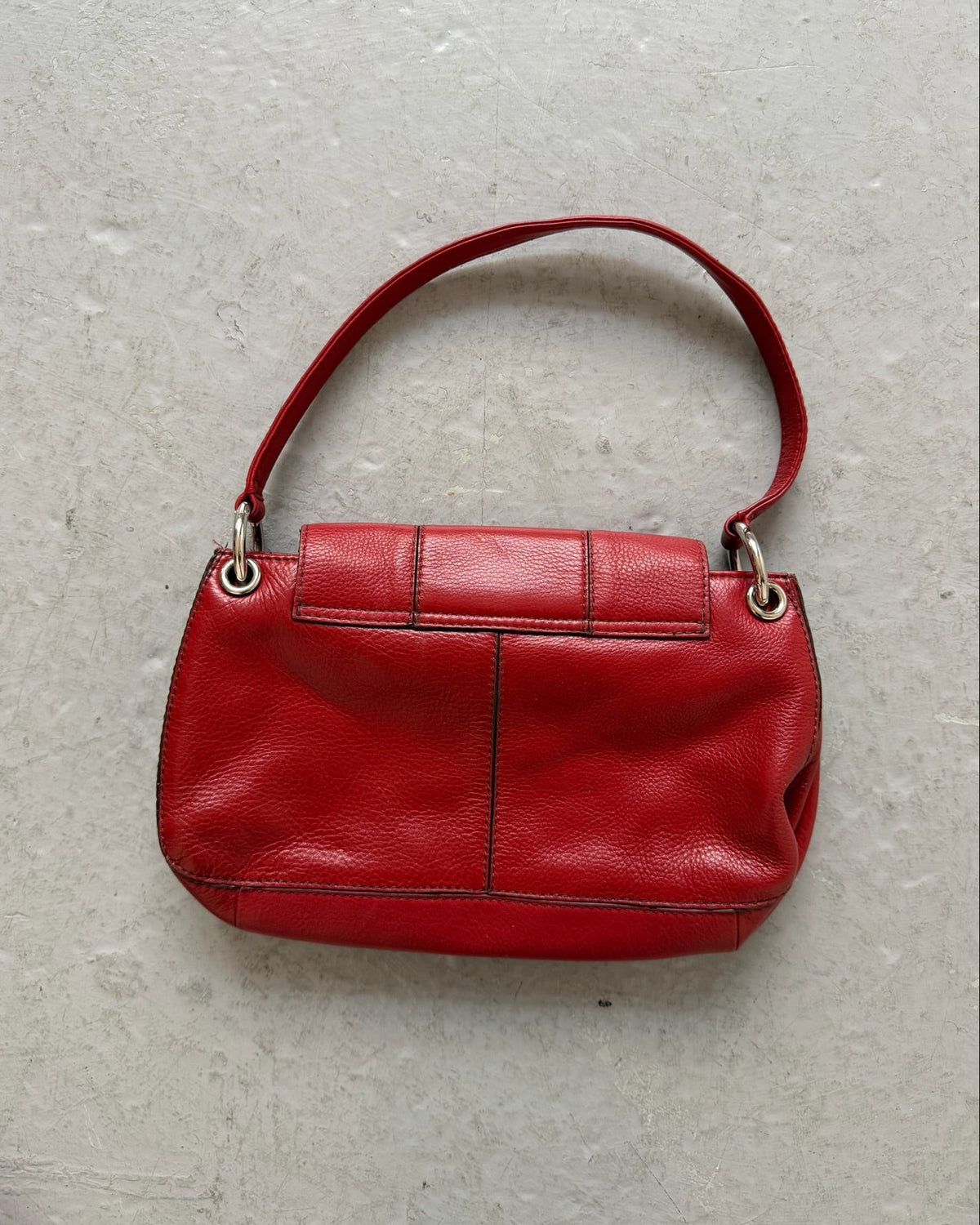 Red and black contrast bag