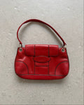 Red and black contrast bag