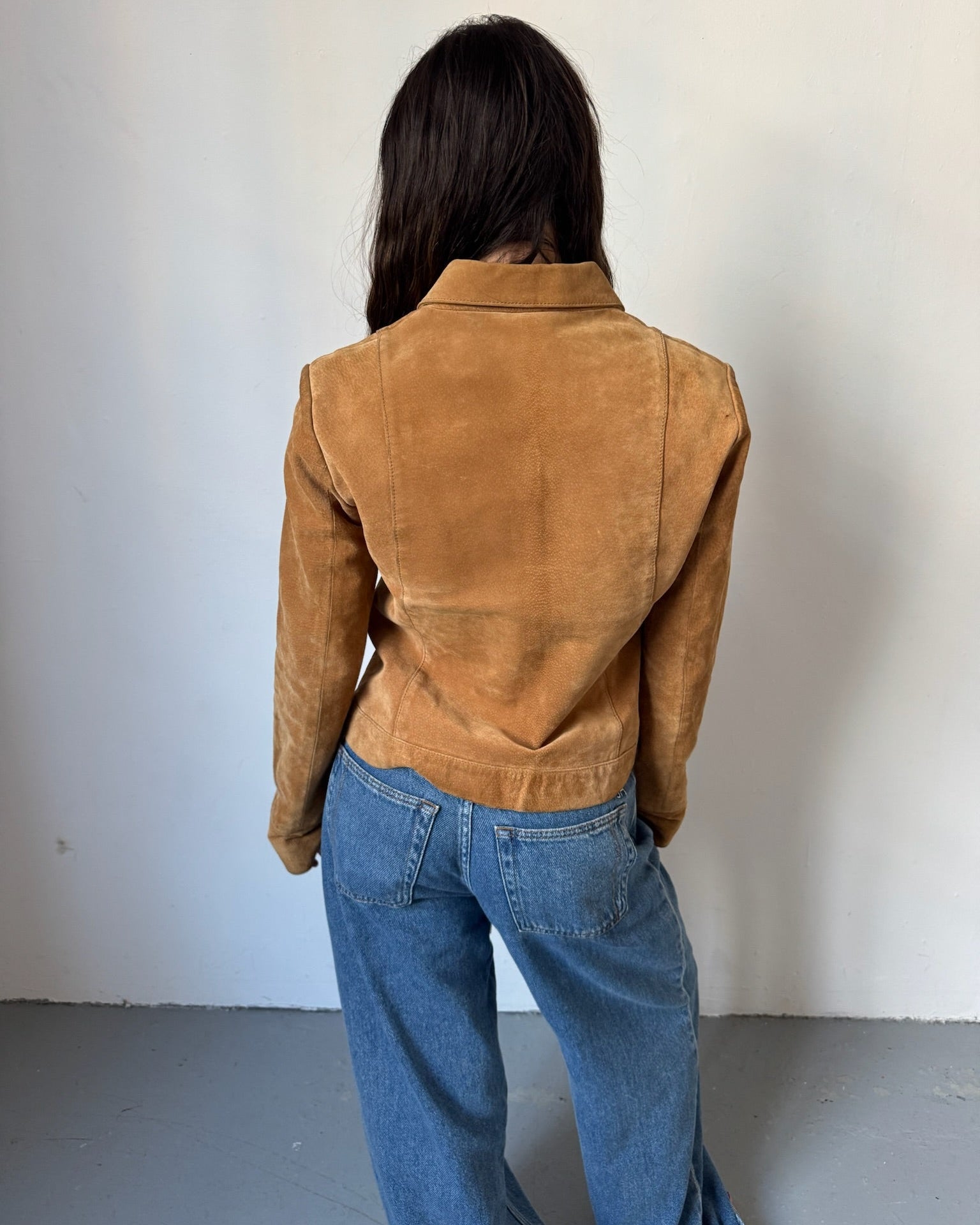 Tan brown suede jacket