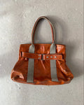 Brown buckle bag