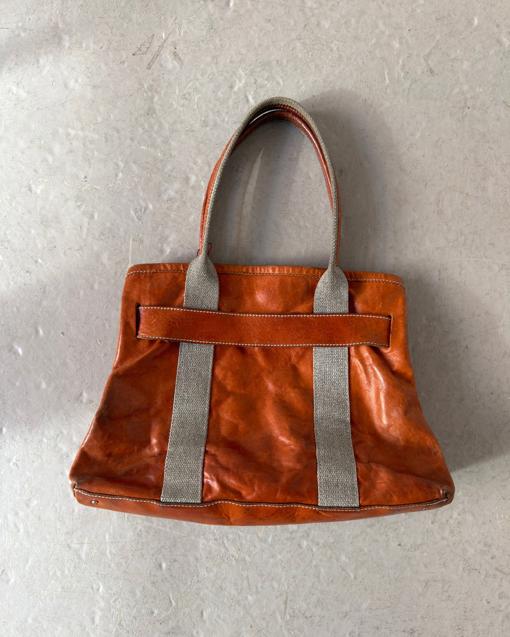 Brown buckle bag