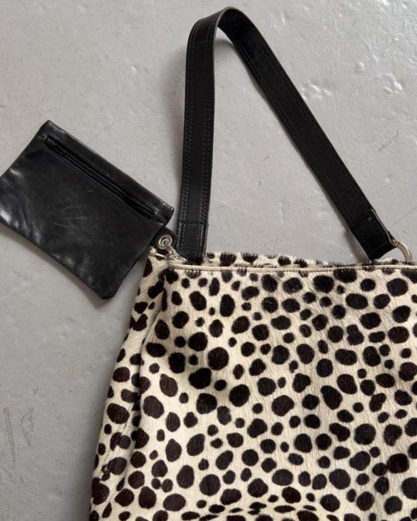 Dalmatian cowhide bag