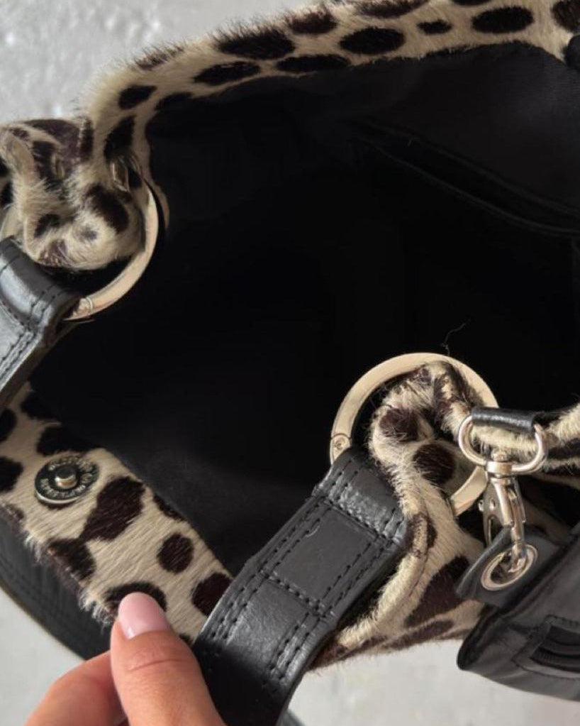 Dalmatian cowhide bag
