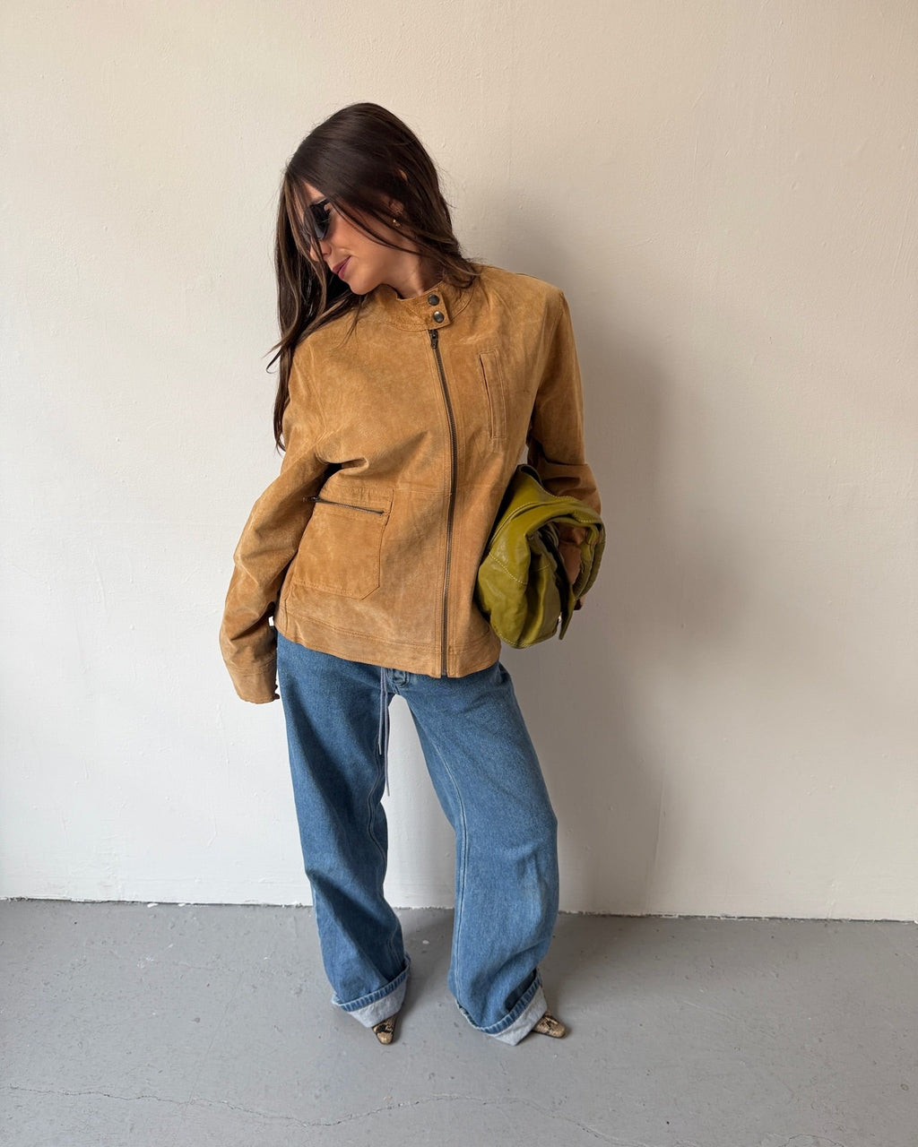Tan suede jacket