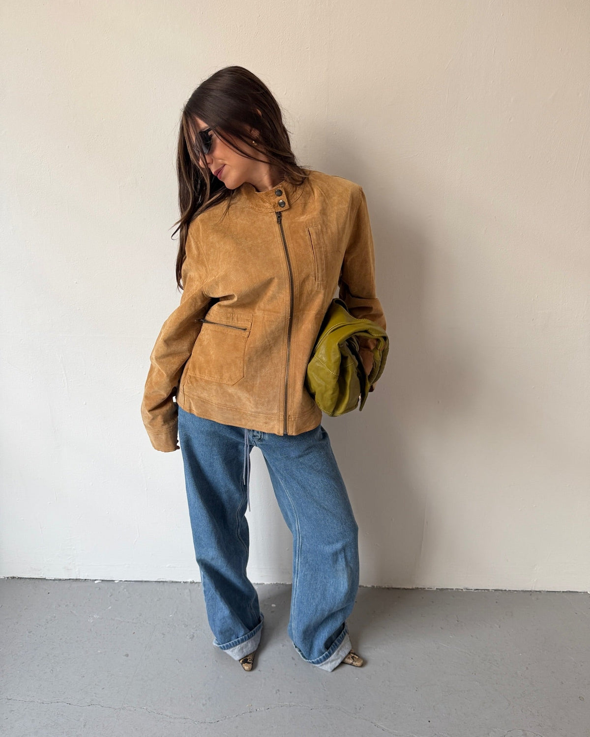 Tan suede jacket