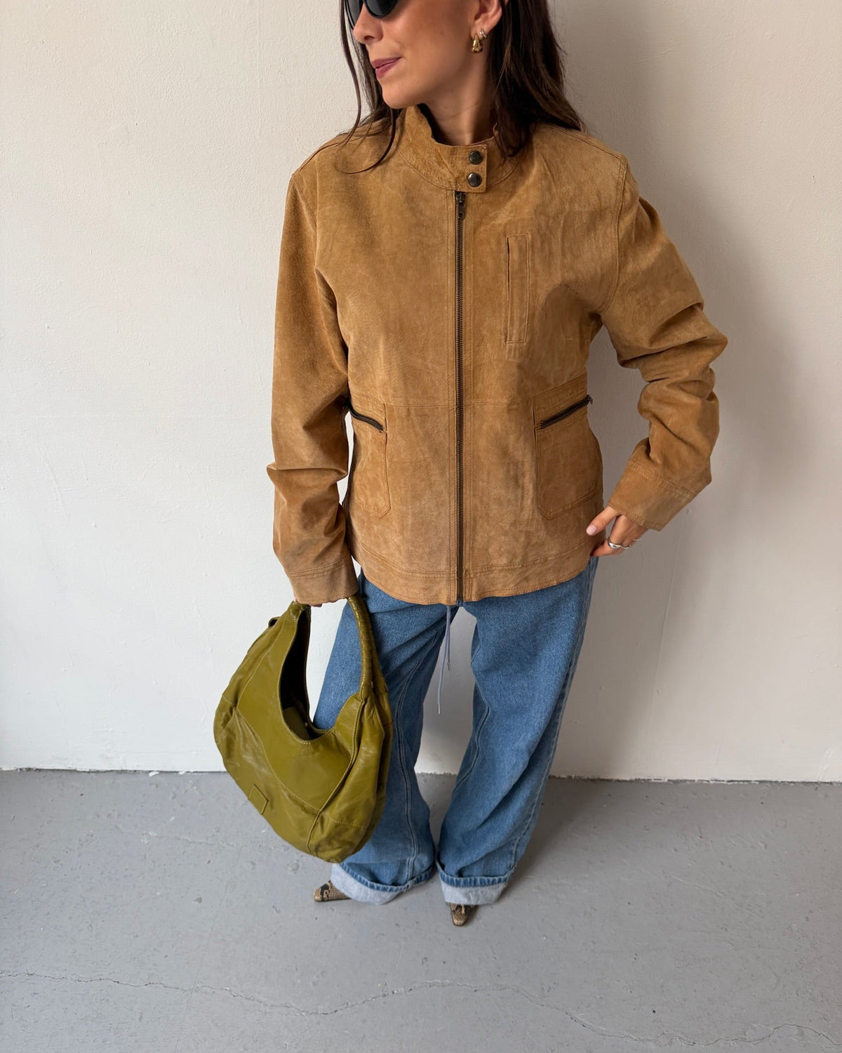 Tan suede jacket