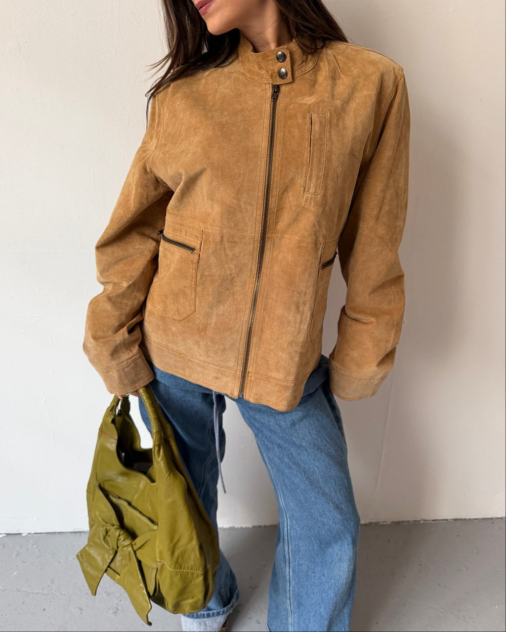 Tan suede jacket