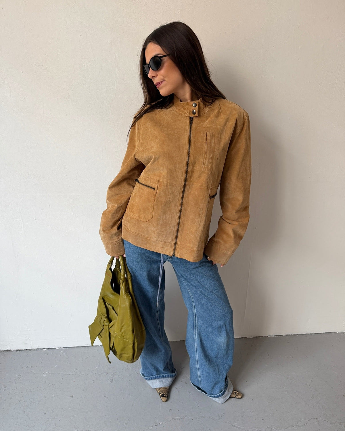 Tan suede jacket