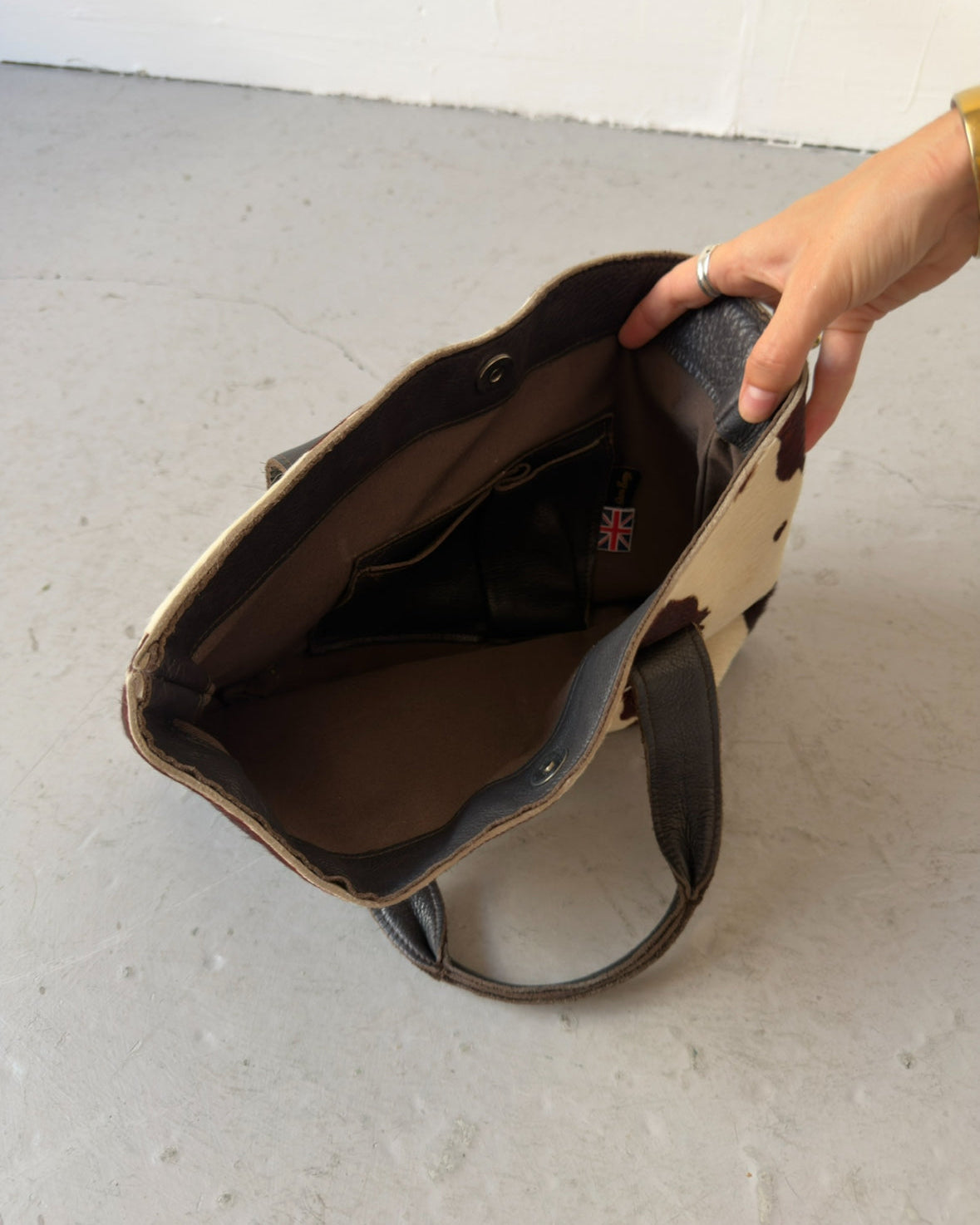 Cowhide soft leather bag