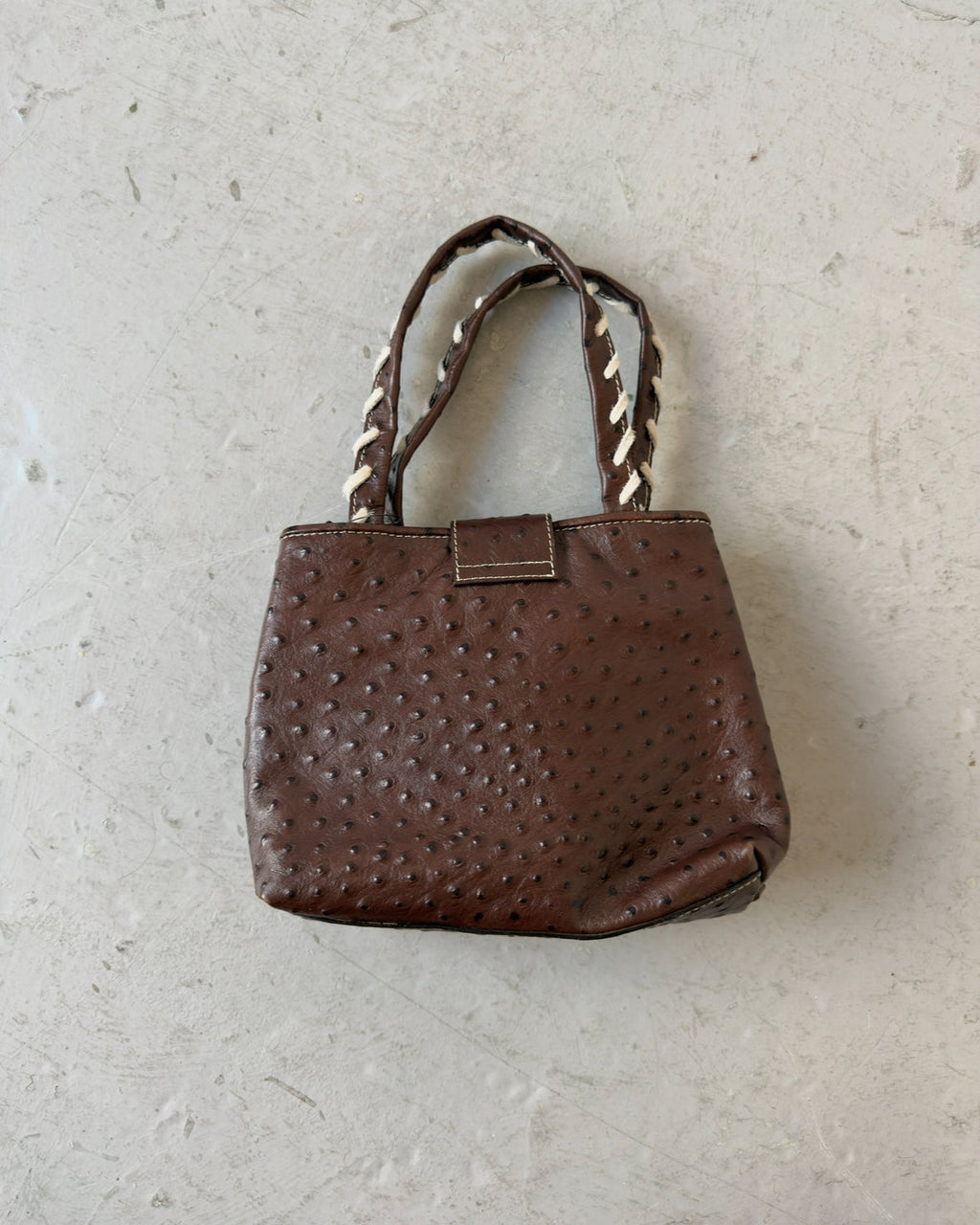Off-white pony hair bag