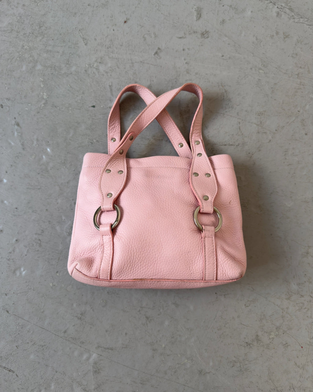 Light pink stud bag