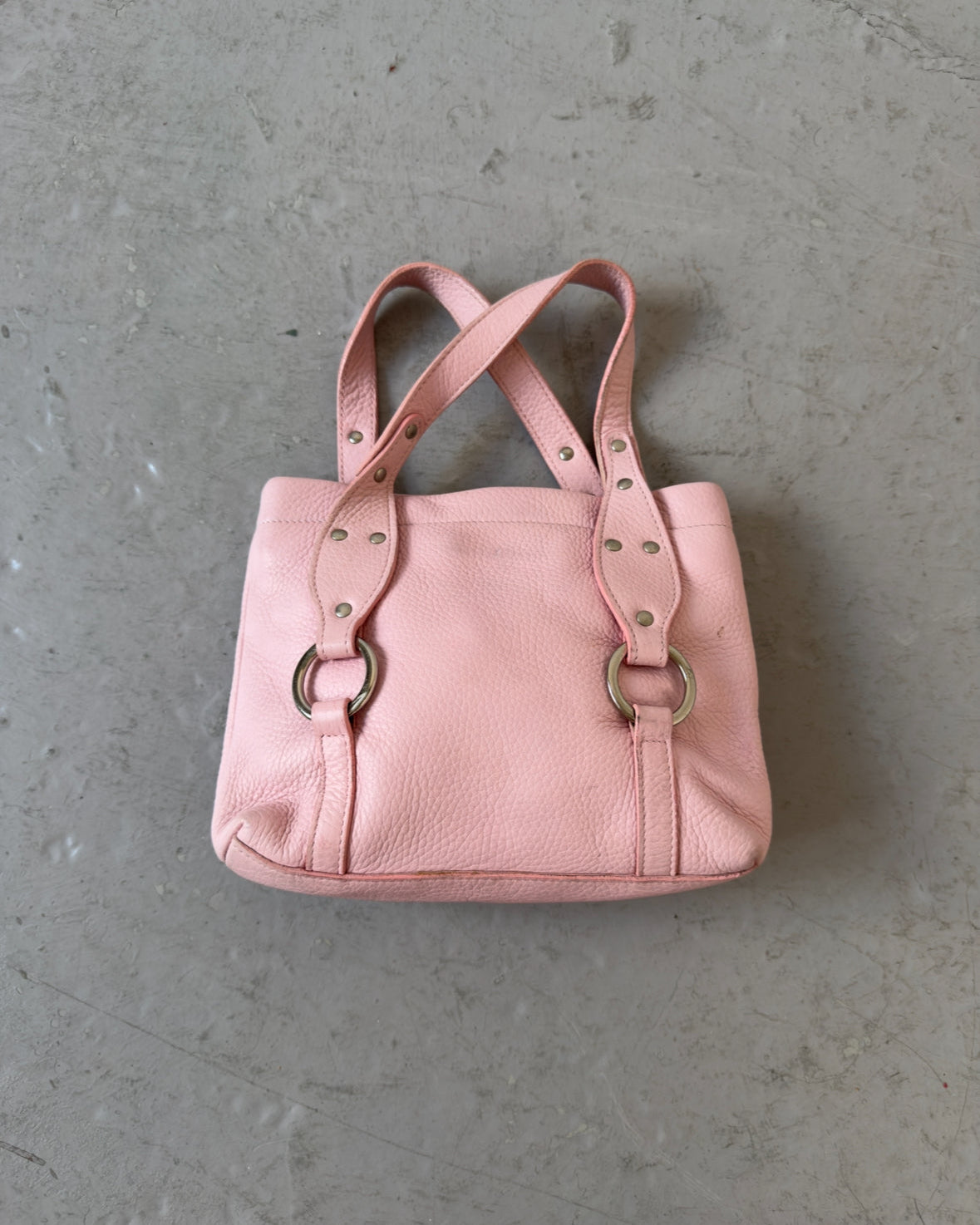 Light pink stud bag