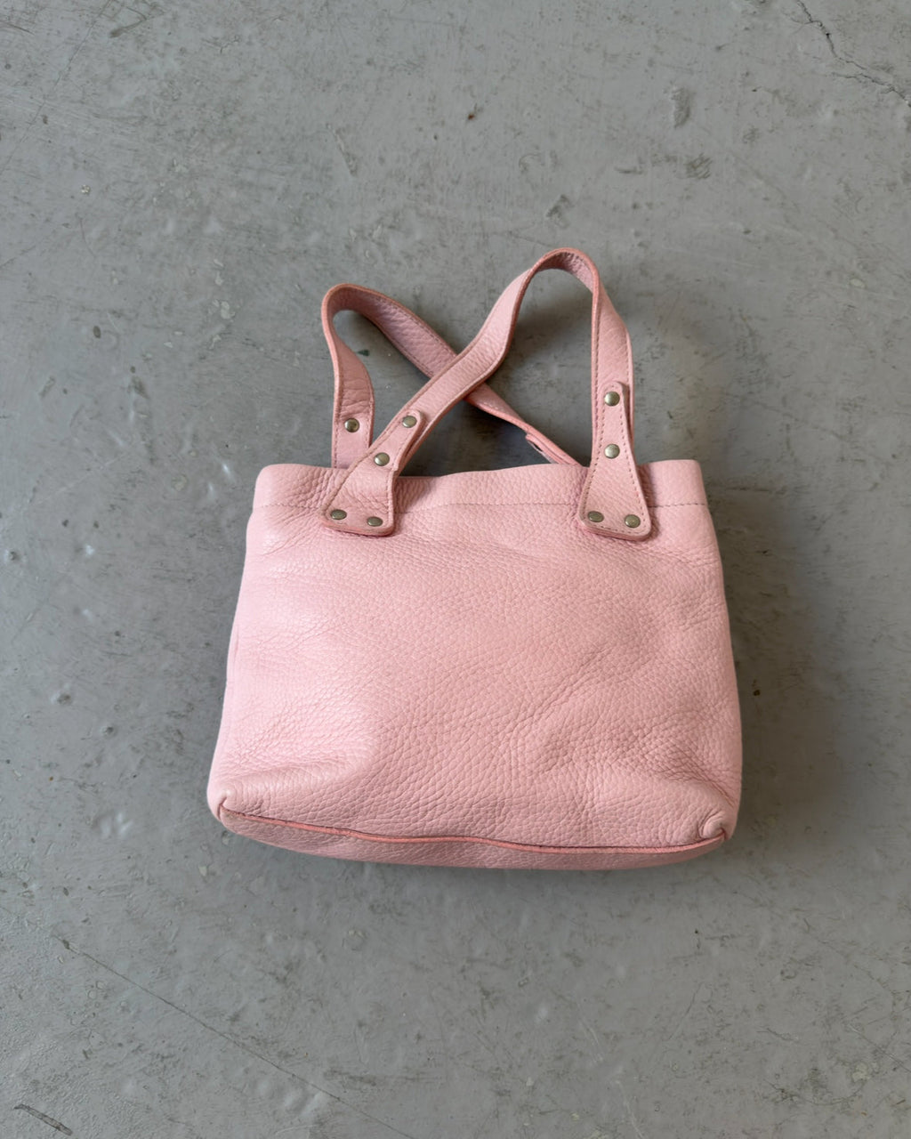 Light pink stud bag