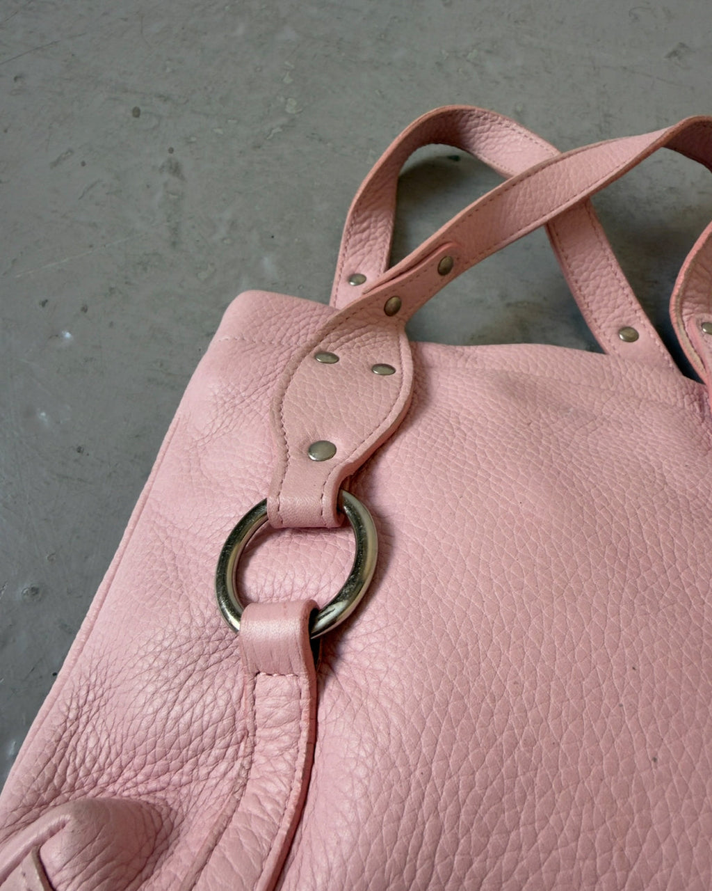 Light pink stud bag