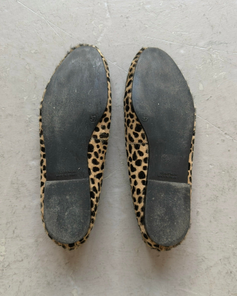 Cheetah ballet flats