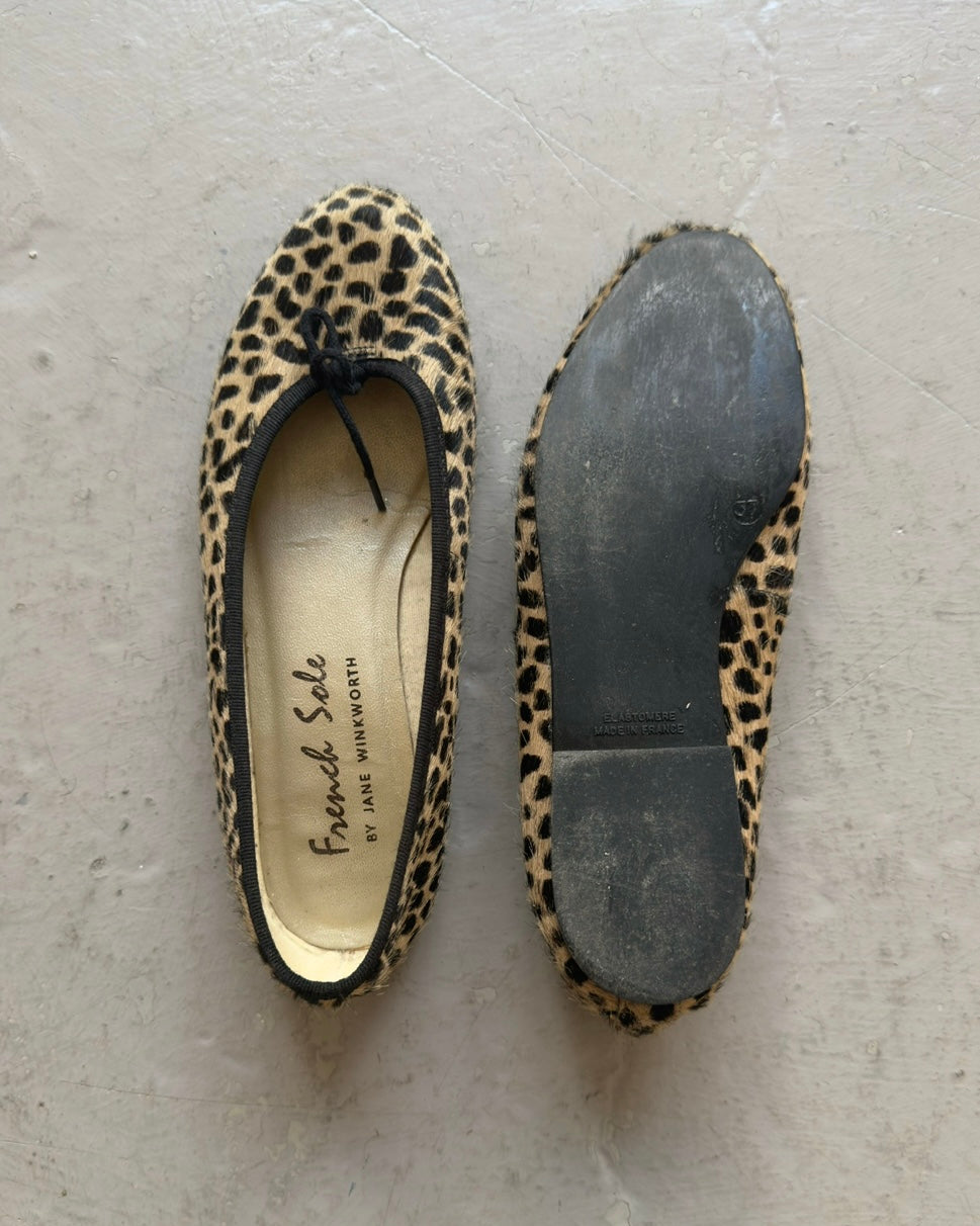 Cheetah ballet flats