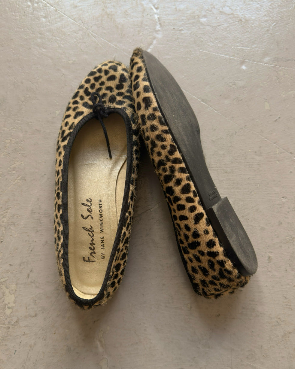 Cheetah ballet flats