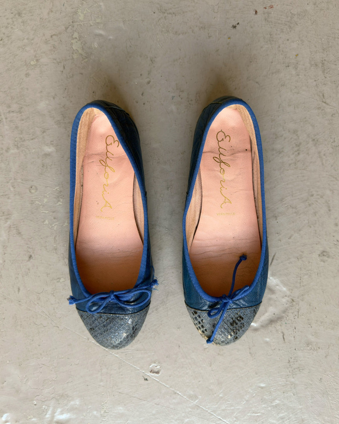 Royal blue ballet flats