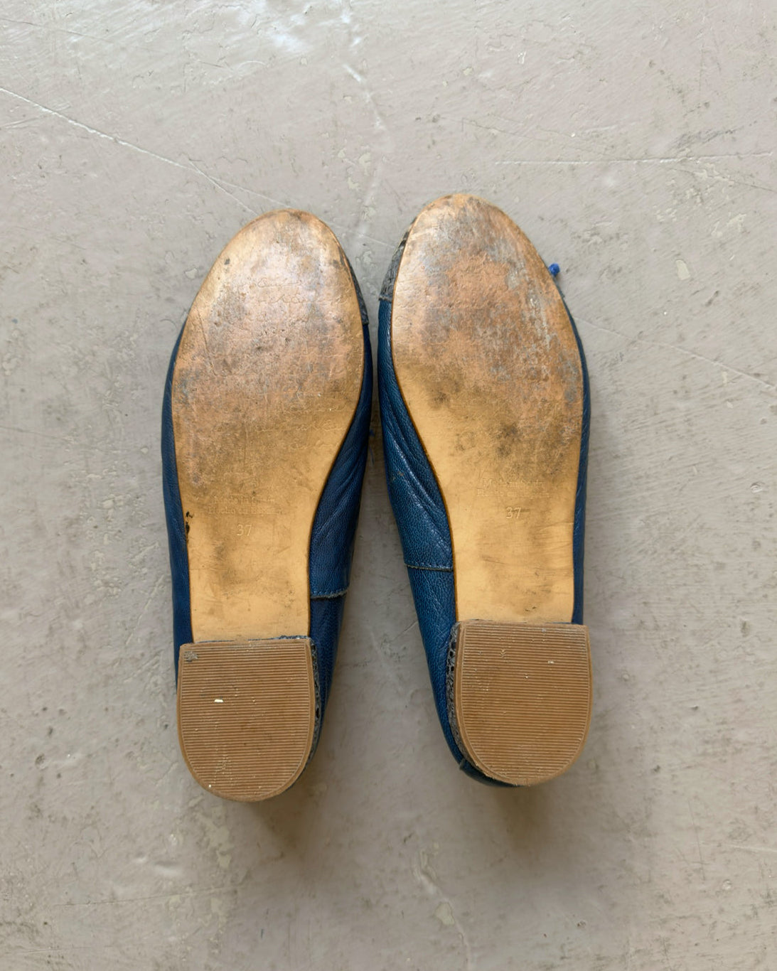 Royal blue ballet flats