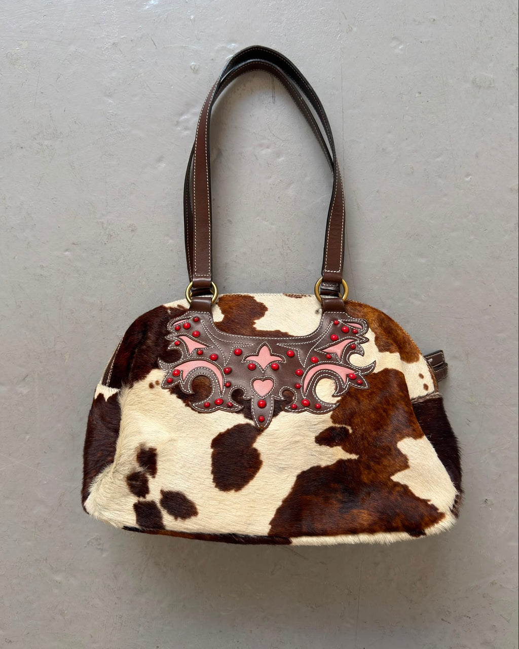 Cowhide western bag