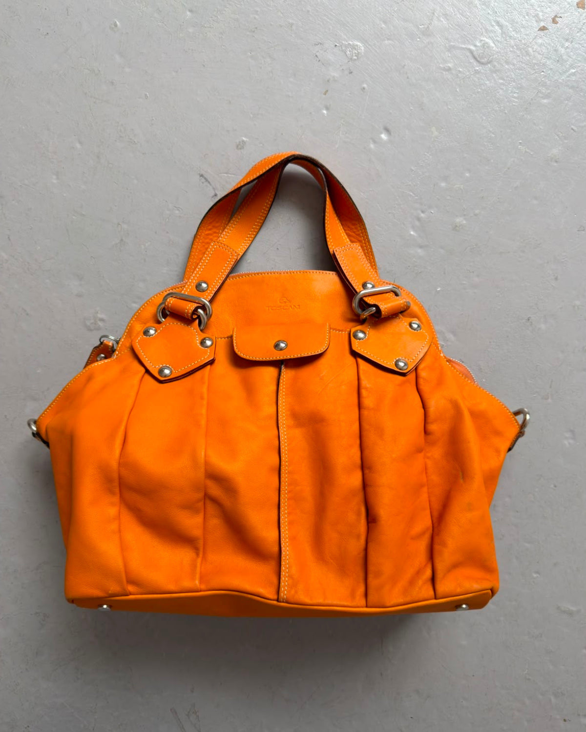 Orange puff bag